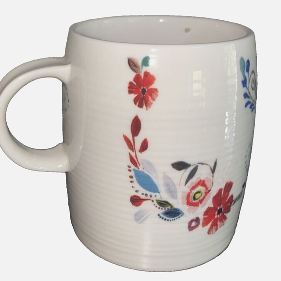 ANTHROPOLOGIE "K" Mug/Collaboration with artist Starla Halfman - Picture 2 of 8